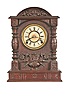 F. Kroeber Clock Co., New York, "Cabinet No. 58", 8 day, time and strike, spring brass movement shelf clock.