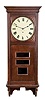Prentiss Clock Improvement Co., calendar clock case and long duration movement only, no pendulum