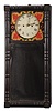 William G. Emerson, Newport, Maine, 8 day, time and strike, weight brass movement New Hampshire style mirror clock.