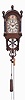 Dutch Friesian Schippertje, or miniature "hood" clock, the dial 5 inches by 8 inches, a good period clock