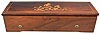 Nicole Freres, Geneva, Switzerland, 8 tune music box with a 13 inch cylinder playing on a comb with approximately 96 teeth in an inlayed rosewood veneer case.