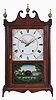 Seth Thomas, Plymouth, Conn., 30 hour, time and strike, weight wood movement pillar & scroll shelf clock.