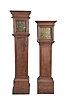 Tall Clocks- 2 (Two) England, time and bell strike, weight driven: (1) Edw. Bates, Cuckfield, 30 hour; (2) 8 day, unsigned