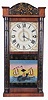 Norris North, Torrington, Conn., 30 hour, time and strike, weight wood movement column & splat shelf clock.