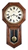 Seth Thomas Clock Co., Thomaston, Conn., "World" long drop octagon wall clock in rosewood, with double spring, 15 day movement with seconds bit below 12.