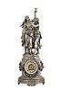 Ansonia Clock Co., New York, "Florida, with Group No. 1090", 8 day, time and strike, spring brass movement figural mantel clock.