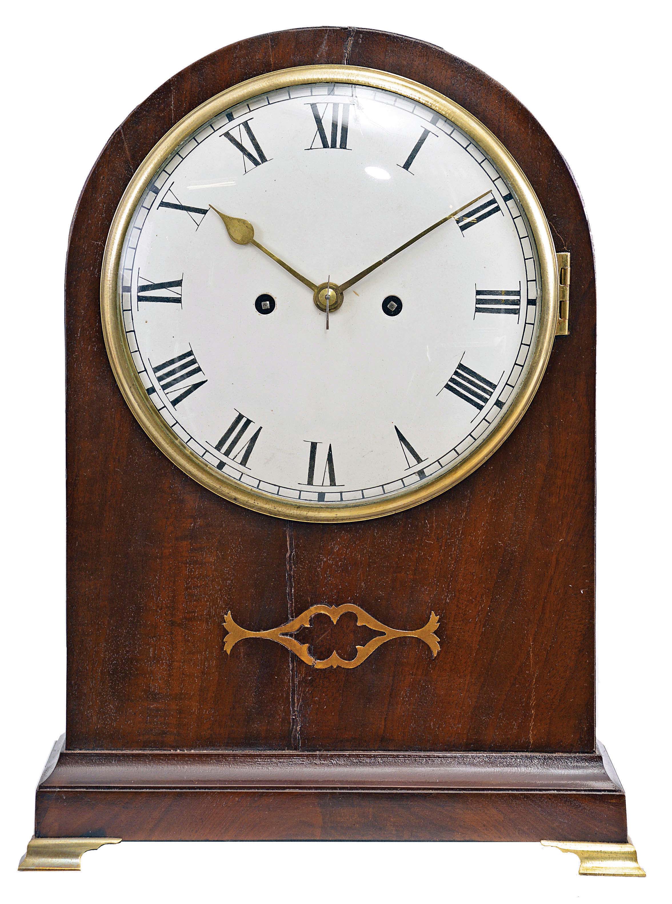 Rivers, Cornhill, London, 8 day, time and strike, spring driven brass fusee movement mahogany bracket clock. — Antique Clocks Price Guide