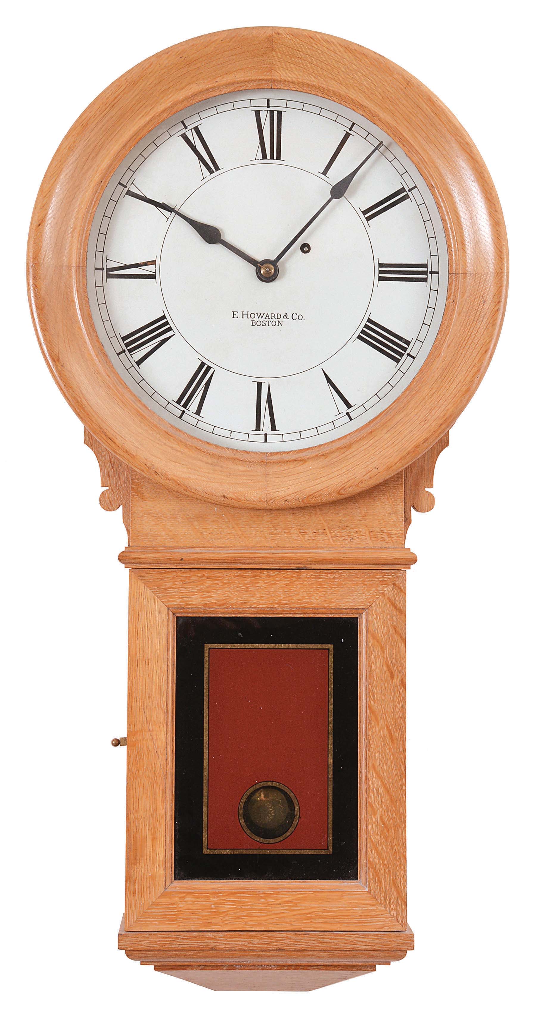 E. Howard & Co., Boston, Mass., "No. 70 Regulator", 8 day, weight driven wall timepiece. — Antique Clocks Price Guide