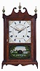 Seth Thomas Clock Co., Plymouth Hollow, Conn., 30 hour, time and strike, weight driven wood movement pillar & scroll shelf clock.
