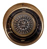 Longines, Switzerland, a bronze cased, one day lever chronometer with center seconds and wind indicator, 21 jewels, stem wind and set, adjusted to 5 positions and temperature, cotes de Geneve decorated nickel plate movement with lever escapement, monometallic balance and Wilmot micrometric regulator in a weighted, gimbal mounted brass case, with Arabic numeral, black painted 24 hour dial and luminous hands, all contained in a purpose made cylindrical bronze case with screw bezel and mounting flange