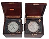 Chronometers- 2 (Two), both Elgin 600, both with three tier boxes, movements incomplete