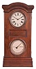 Seth Thomas Clock Co., Thomaston, Conn., "Parlor Calendar No. 1" shelf clock with a weight driven, 8 day, time and strike movement and a Mix Brothers perpetual calendar mechanism in a rosewood veneered case.