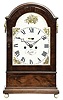 English, J. Paterson, Leith, England, 8 day, time and strike brass fusee movement bracket clock.