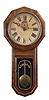 William L. Gilbert Clock Co., Winsted, Conn., "Regulator No. 2", 8 day, weight brass movement wall clock.