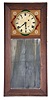 Unknown, 8 day, weight driven brass time and alarm movement bevel front New Hampshire-style mirror clock.