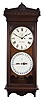 Seth Thomas Clock Co., Thomaston, Conn., "Office Calendar No. 13" hanging clock with a weight driven, 8 day, timepiece movement and an R. T. Andrews patented perpetual calendar mechanism in a solid oak case.