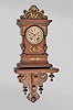 Germany, Lenzkirch, 8 day, time and strike, spring brass movement bracket clock with shelf. Serial No. 769696.