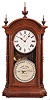 Southern Calendar Clock Co., St. Louis, Mo., "Fashion No. 3" shelf clock with a Seth Thomas spring driven, 8 day, time and strike movement and a R. T. Andrews perpetual calendar mechanism in a walnut case.
