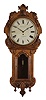 English, 8 day, time spring brass chain drive fusee movement tavern clock. Dial is signed McHerman, Manchester.