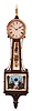 E. Howard & Co., Boston, Mass., 8 day, weight brass weight driven movement patent or banjo timepiece retailed by Bigelow, Kennard & Co., Inc.