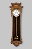 E. N. Welch Mfg. Co., Forestville, Conn., "Regulator No. 11" wall hanging clock with a spring driven double wind 30 day timepiece movement in an oak case.