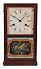 Smith & Goodrich, Bristol, Conn., 30 hour, time and strike, spring brass fusee movement shelf clock.