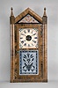 Seth Thomas Clock Co., Plymouth Hollow Hollow, Conn., 30 hour, time and strike, weight brass movement "Steeple" shelf clock.