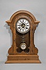 George A. Jones, New York, "Egyptian", 8 day, time and strike, spring brass movement shelf clock. Model not marked, but a small advertisement shows another example that was sold at auction and identified as the "Egyptian".