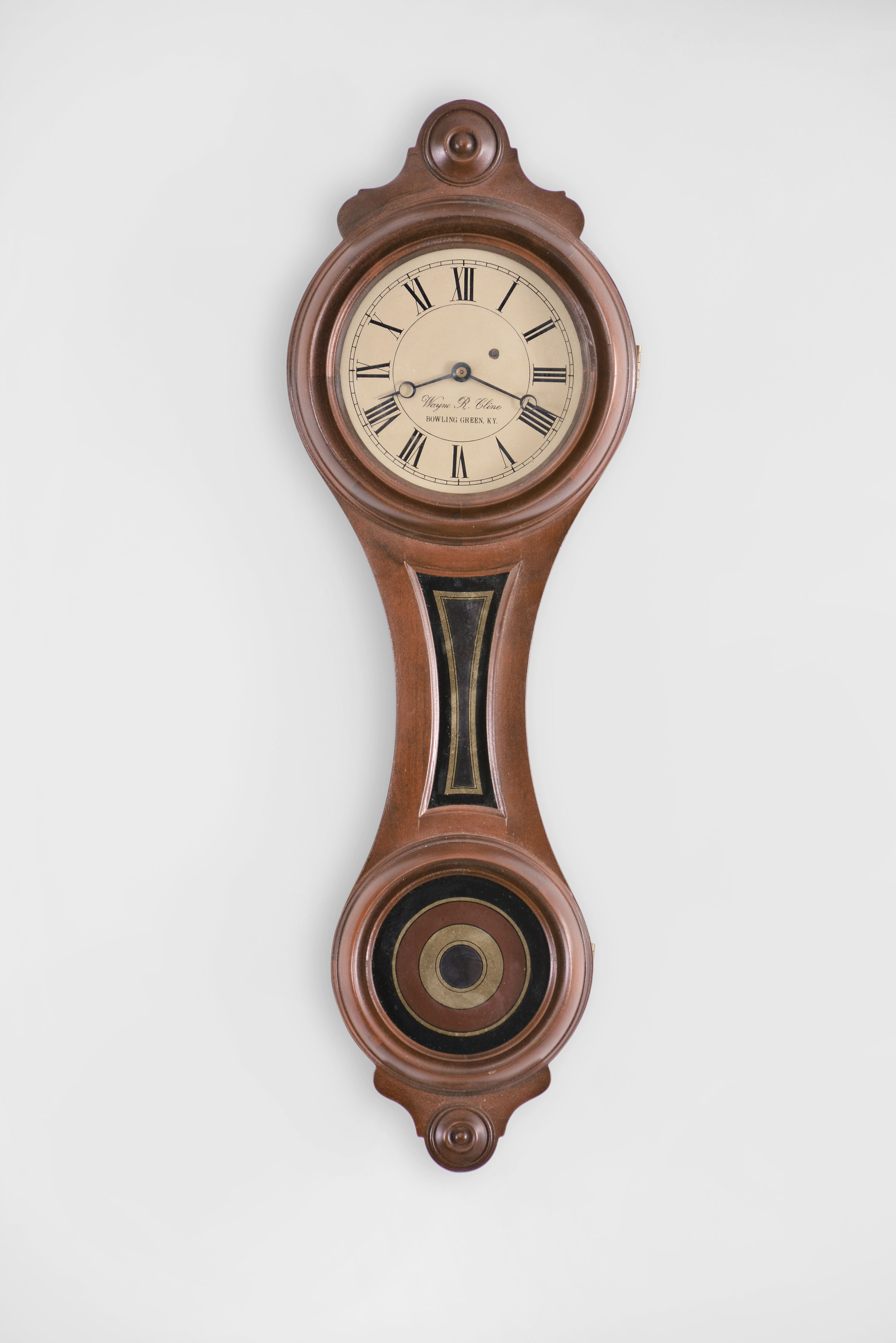 Wayne R. Cline, Bowling Green, KY, 8 day, lever movement Miniature figure 8 based a design of a No. 10 made by E. Howard & Co. — Antique Clocks Price Guide
