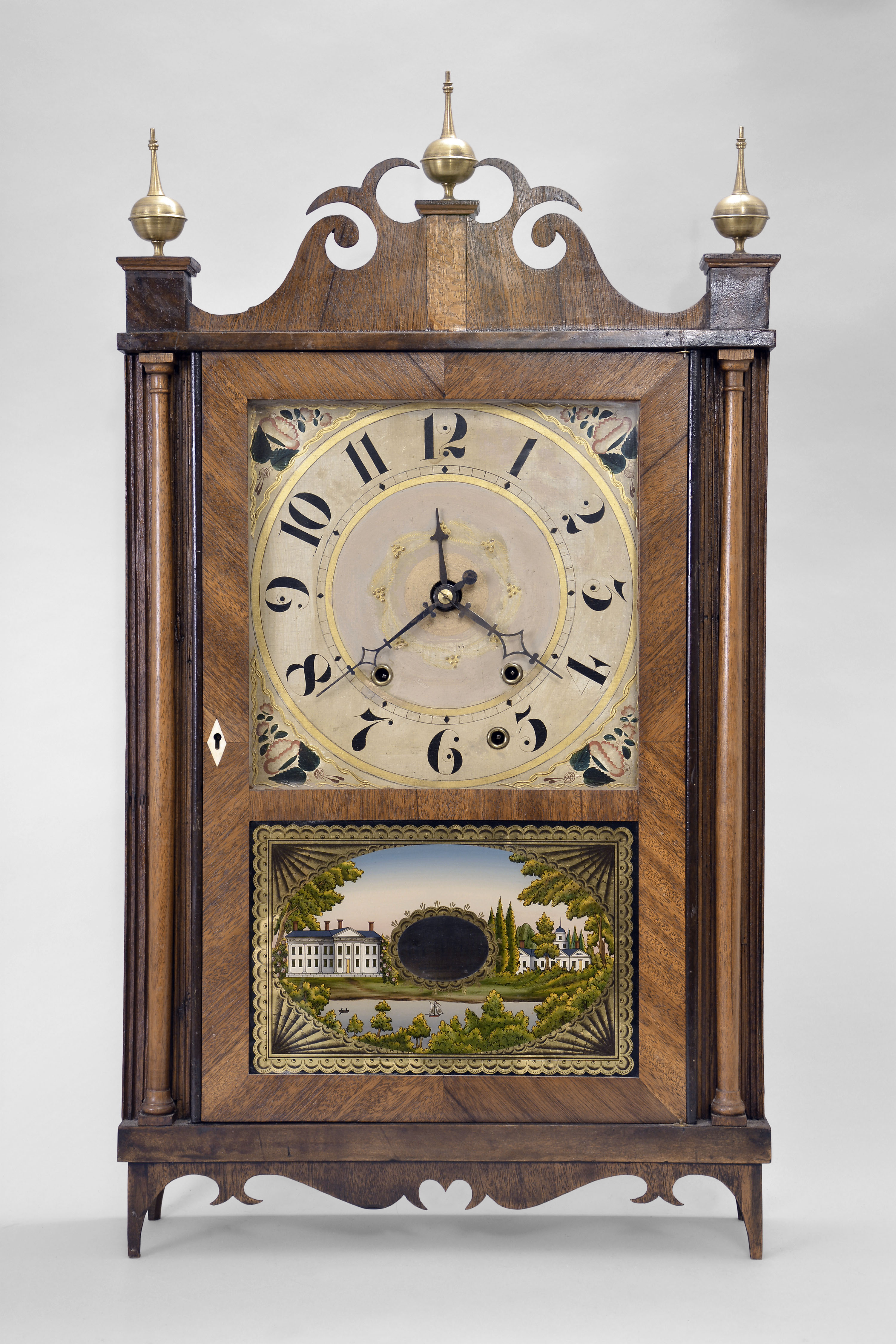 Seth Thomas, Plymouth, Conn., & others, 30 hour, time, strike and alarm weight wood movement shelf clock. — Antique Clocks Price Guide