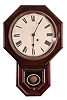 Clocks- 3 (Three Wall Clocks: (1) Seth Thomas, Thomaston, Conn., "Drop octagon 12 Inch" wall clock, 8 day, time only, spring-driven movement in a rosewood veneer case, c1886; (2) Anglo-American wall clock, 8 day, time and strike, spring-driven movement in a dark wood case with inlay, c1890; (3) France, bakers clock signed "Lagoutte Pineau, Chalons S/SNE", 8 day, time and strike, spring-driven square movement in an ebonized case with back painted glass dial, c1900.