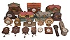Clocks- 20 (Twenty): small novelty and desk clocks including makers such as Lux, Gilbert, Waterbury, Sheffield, New Haven, Bristol Auto Clock Co., De Luxe Clock & Mfg Co., and others.