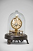 George W. Brown & Co., Forestville, Conn., "Briggs Rotary", 30 hour, spring brass movement rotary pendulum novelty timepiece.