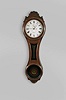 E. Howard & Co., Boston, Mass., "No. 6 Regulator", the largest figure eight wall clock, 8 day, time only, weight driven movement in a black walnut case with a painted metal dial, reverse painted tablets and damascened pendulum bob
