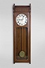 E. Howard & Co., Boston, Mass., RARE "No. 58 Regulator- 12" wall clock, 8 day, time only, weight driven movement in a cherry case with 12" painted metal dial, gold leafed pendulum rod and damascened pendulum bob