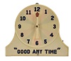 Clocks- 8 (Eight) Advertising: small advertising clocks by Ansonia, Sessions, New Haven, and Waterbury advertising Camel Brand Belting, Fleischmann's Yeast, Loewi Hops, Old Somerset Club Whiskey, and Anderson, Clayton & Co. Cotton. Also included is a internally illuminated electric advertising display in the form of a clock reading "Good Any Time ".