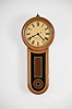 Wayne R. Cline, Bowling Green, KY, miniature walnut copy of a "Howard No. 11" Keyhole regulator with front, key wind, lever movement, c1980