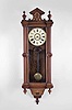 Anglo- American, Vienna style, 8 day, time and strike spring brass movement wall clock with an American movement.