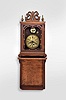 Michael Paul, Berea, Ohio, miniature Aaron Willard Grafton wall clock reproduction 30 hour time and passing bell strike at the hour weight driven movement in a mahogany case, No. 3 of a limited edition of 52.