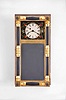 Michael Paul, Berea, Ohio, 30 hour, weight brass movement miniature New Hampshire mirror clock. This is No. 3 of a limited edition of 16.