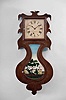 Copy of a J. C. Brown, Forestville Mfg. Co., Bristol, Conn., 8 day, spring brass movement wall lyre timepiece.