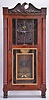 Clocks- 3 (Three) :,(1) Bloomer & Sperry, New York, 30 hour, time and strike weight brass movement 4-column and OG molding shelf clock. c1845 (2) Eli Terry, Jr., Terrysville, Conn., 8 day, time and strike weight wood movement half column & eagle splat shelf clock. c1830 (3) David Dutton, Mount Vernon, New Hampshire, 30 hour, time, strike and alarm quarter column & splat shelf clock. c1830