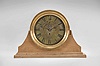 E. Howard & Co., Boston, Mass., for American Steam Gauge & Valve Manufacturing Co. Boston, Mass., "No. 69" style marine clock, round brass case with mounting flange, 8.5 inch Roman numeral brass dial, blued steel moon hands, signed, 8 day nickel damascened movement, serial #2117, dial #3083 NG, case #3083