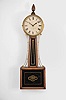 Unknown, Boston, 8 day, weight brass movement patent or banjo wall timepiece.