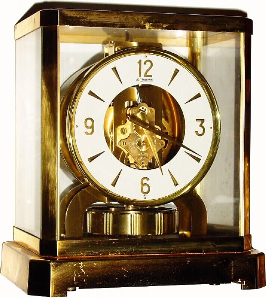 C.1965, Swiss, LeCoultre ATMOS, perpetual, never wind mantel clock, — Antique Clocks Price Guide