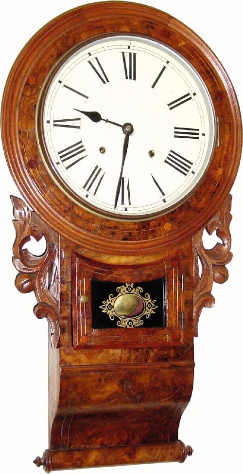 C.1870, Anglo-American 8-day time/strike walnut wall regulator. — Antique Clocks Price Guide