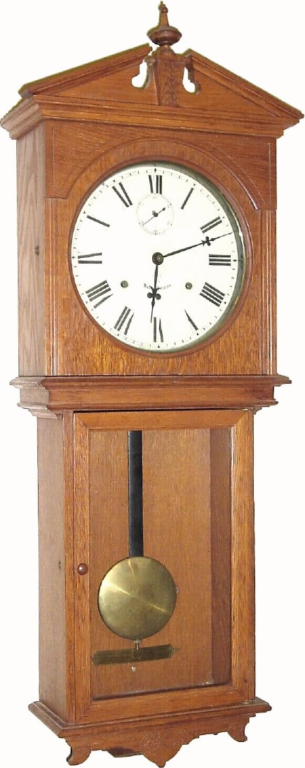 C.1910, Seth Thomas, UMBRIA , oak cased wall clock, with restorations. — Antique Clocks Price Guide