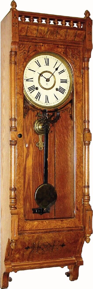 C.1875, F. Kroeber, "Regulator No. 43", — Antique Clocks Price Guide