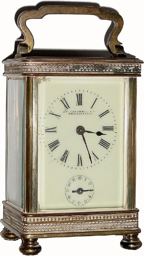 C.1900, French, Brass Cased Carriage Clock — Antique Clocks Price Guide