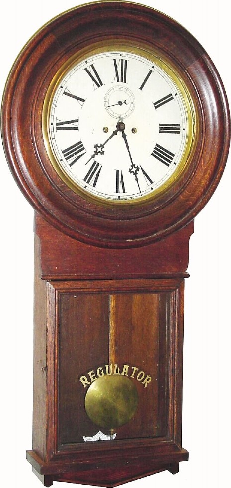 C.1905, Waterbury, Regulator No. 20, in oak and in generally good original condition. — Antique Clocks Price Guide